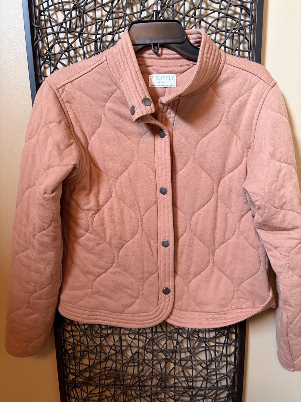 Z Supply Quilted Jacket in Dusty Rose